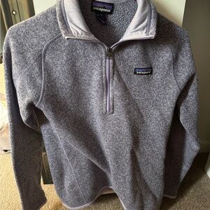 Patagonia Gray Quarter-Zip Pullover